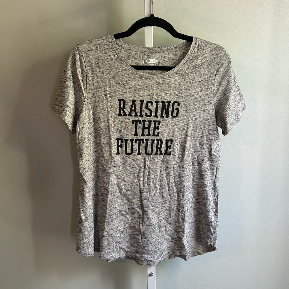 Raising The Future Gray Short Sleeve Tee